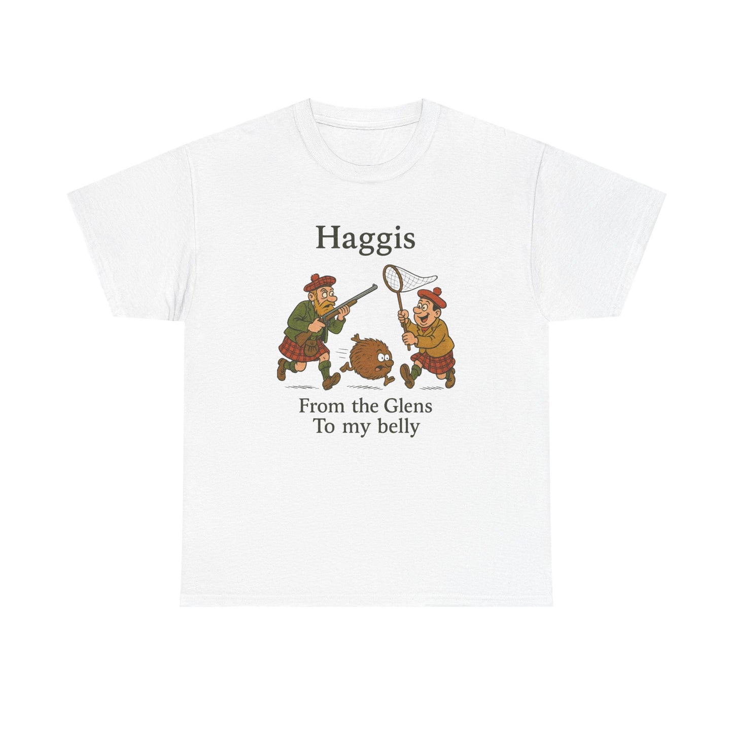 Scottish "Haggis Hunting" Slogan T-Shirt, Various colors & sizes