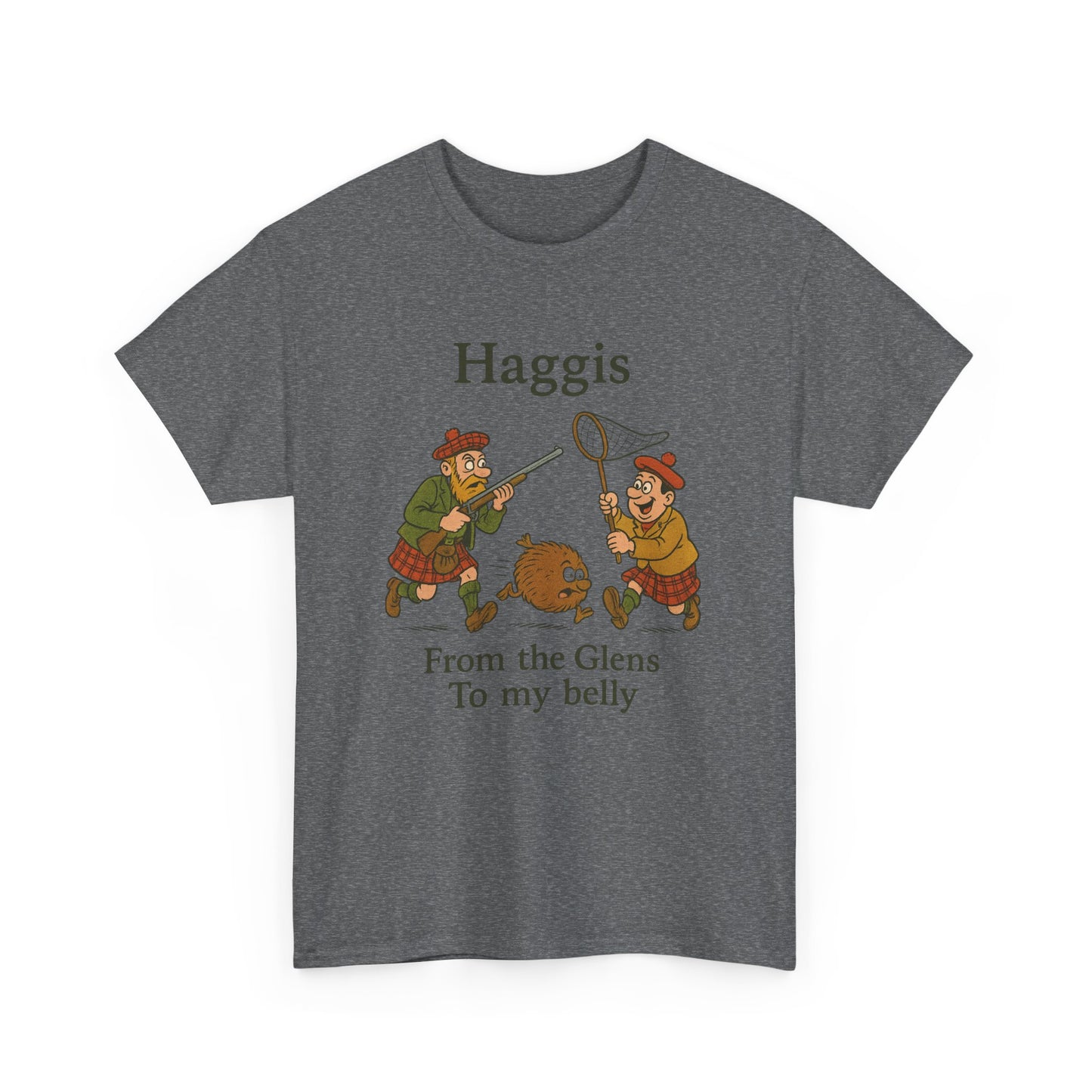 Scottish "Haggis Hunting" Slogan T-Shirt, Various colors & sizes