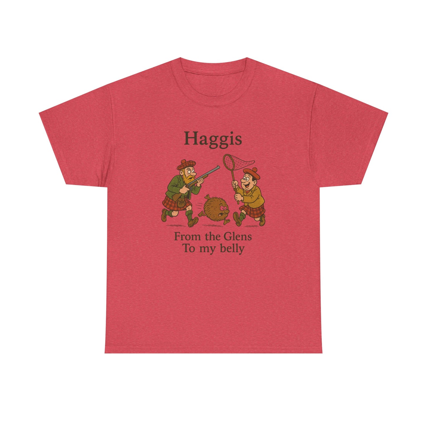 Scottish "Haggis Hunting" Slogan T-Shirt, Various colors & sizes