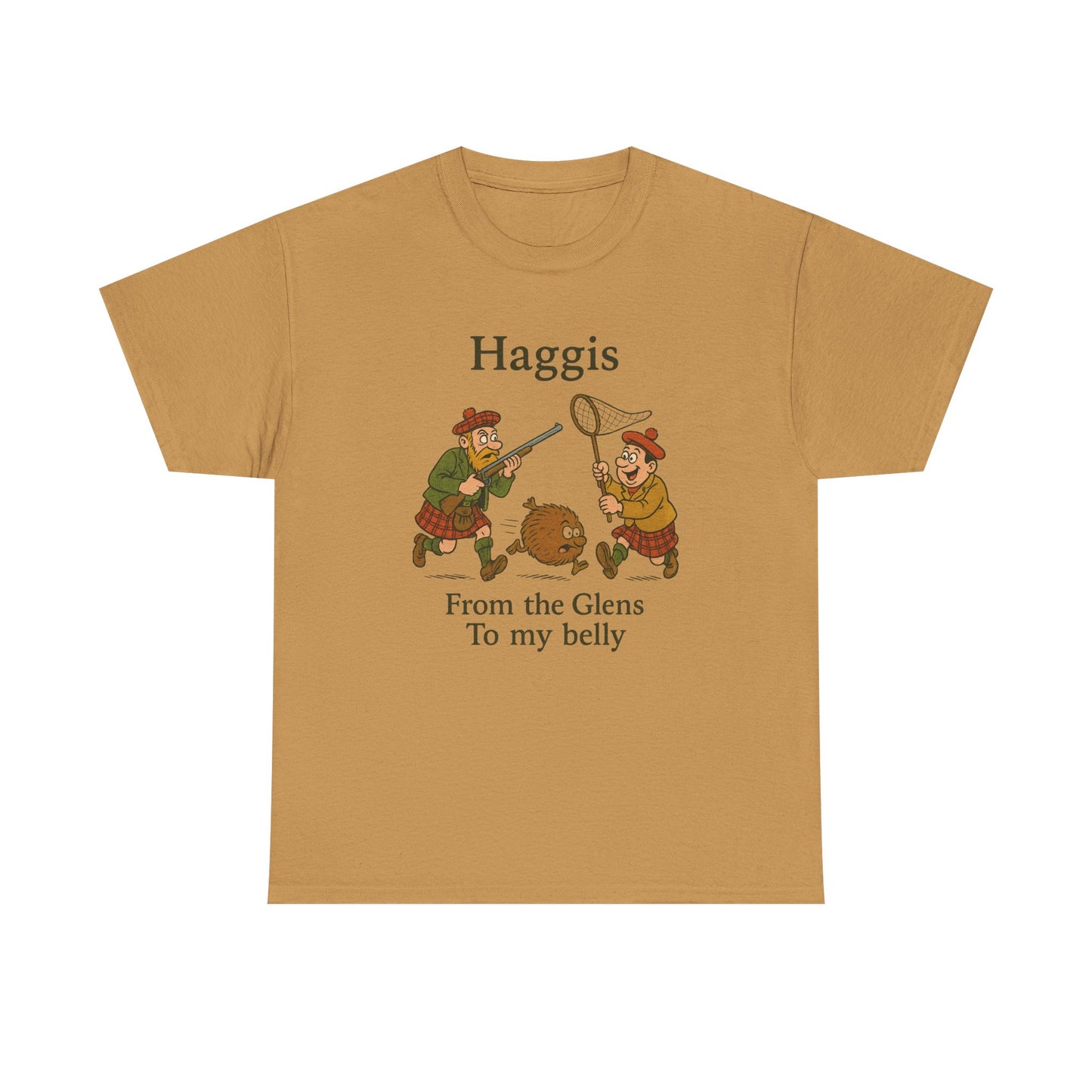 Scottish "Haggis Hunting" Slogan T-Shirt, Various colors & sizes