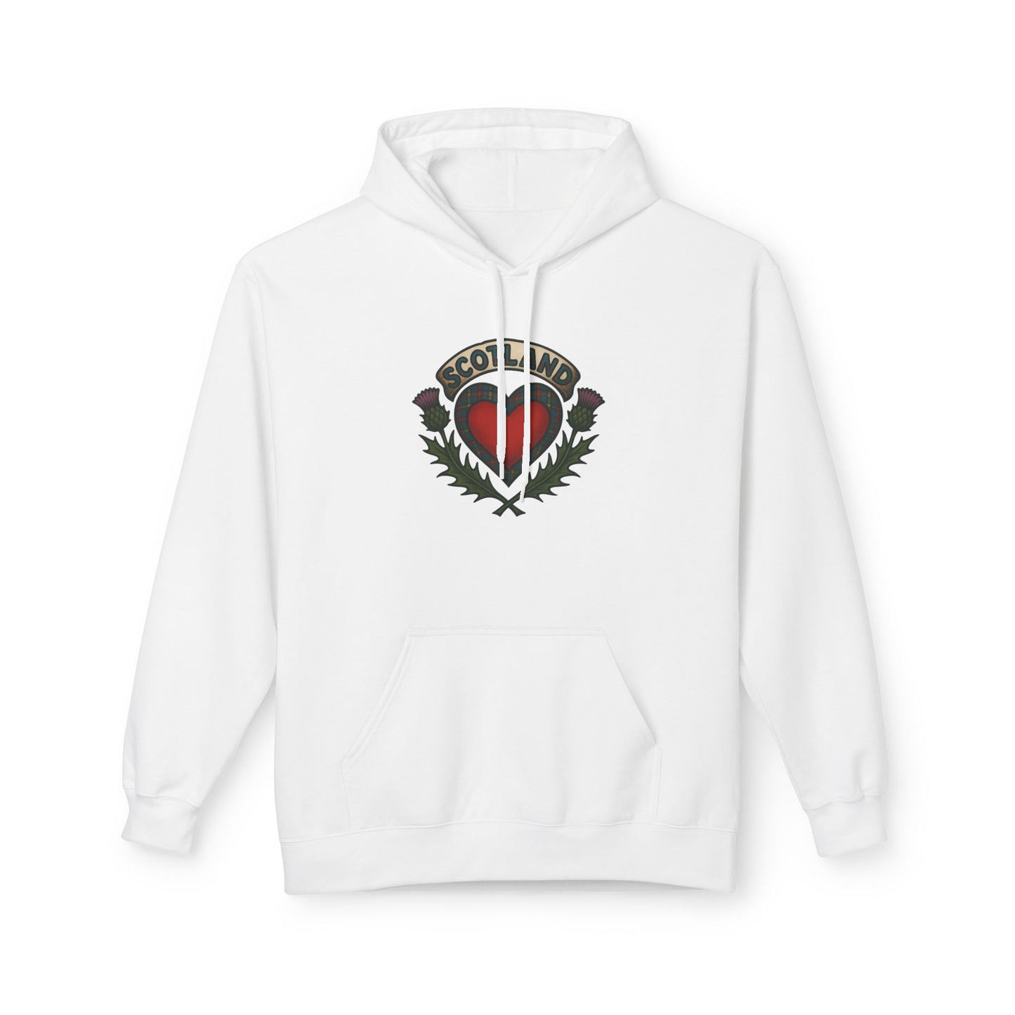 Scottish themed "beating heart" hoodie, Various colors & sizes available