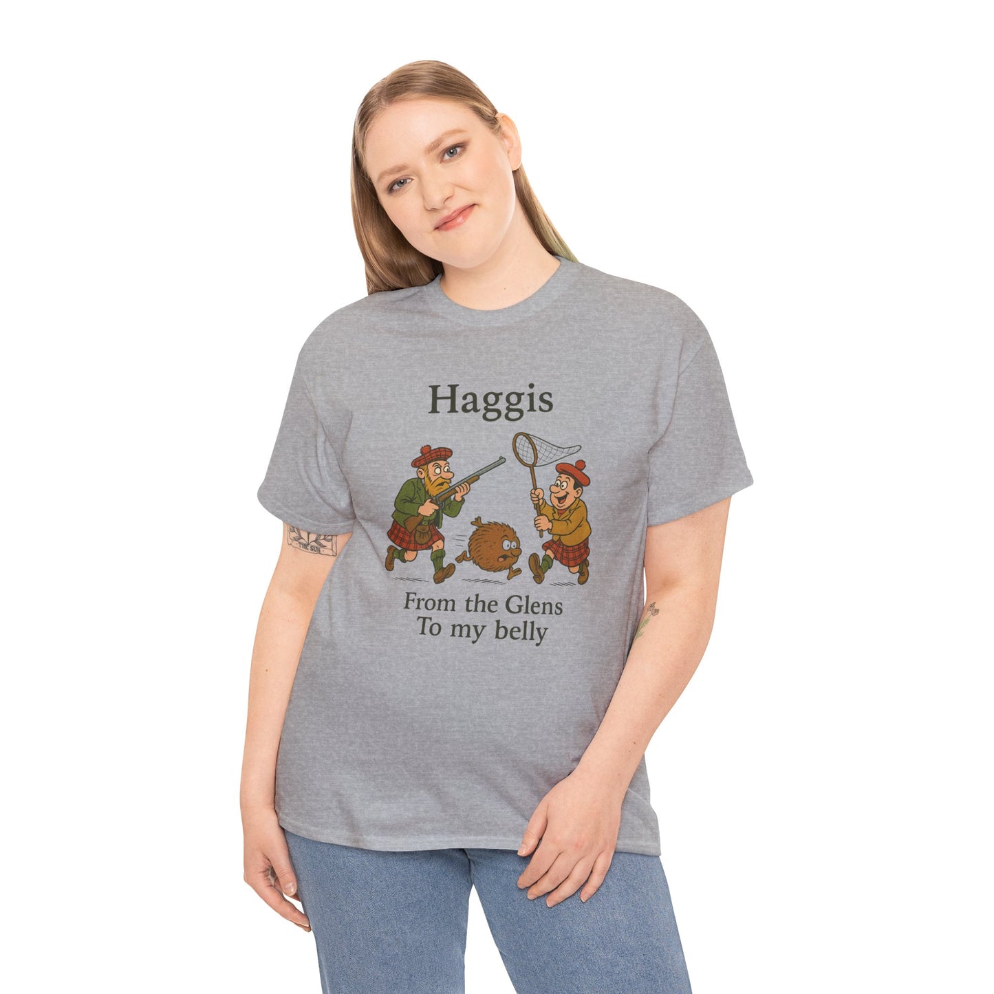 Scottish "Haggis Hunting" Slogan T-Shirt, Various colors & sizes