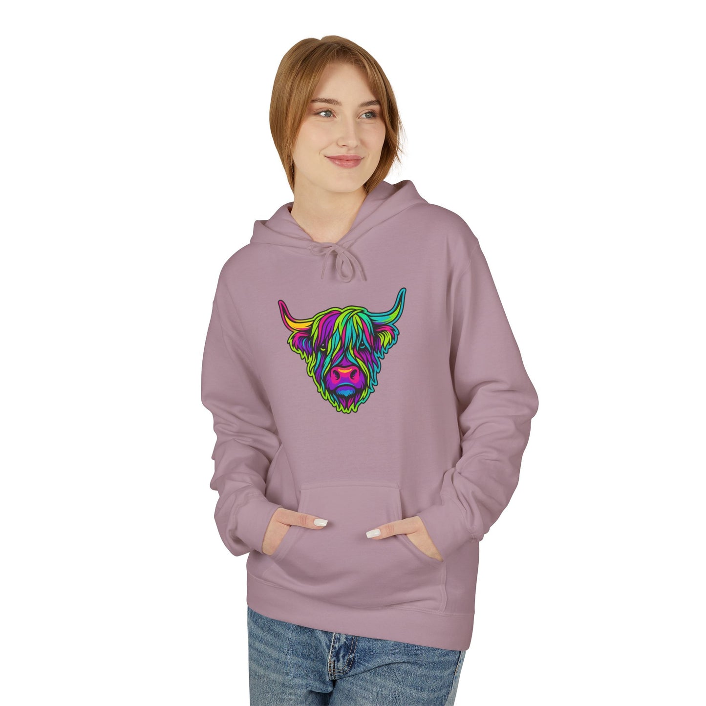 "The hairy coo" Hoodie, Various colors & sizes available
