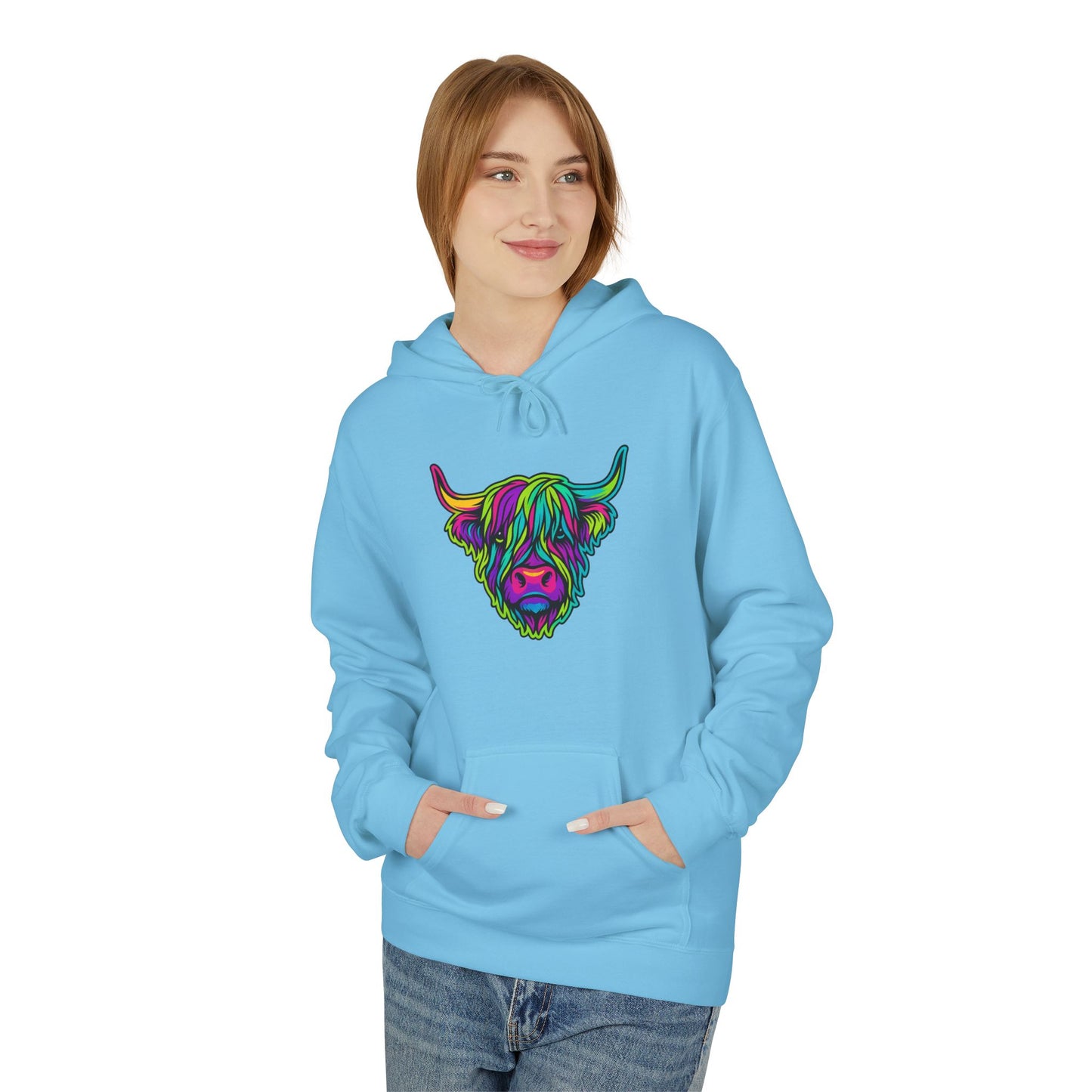 "The hairy coo" Hoodie, Various colors & sizes available