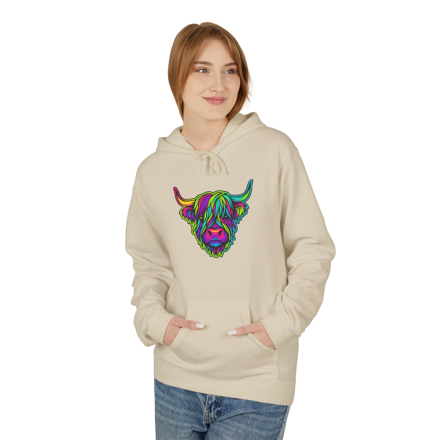 "The hairy coo" Hoodie, Various colors & sizes available