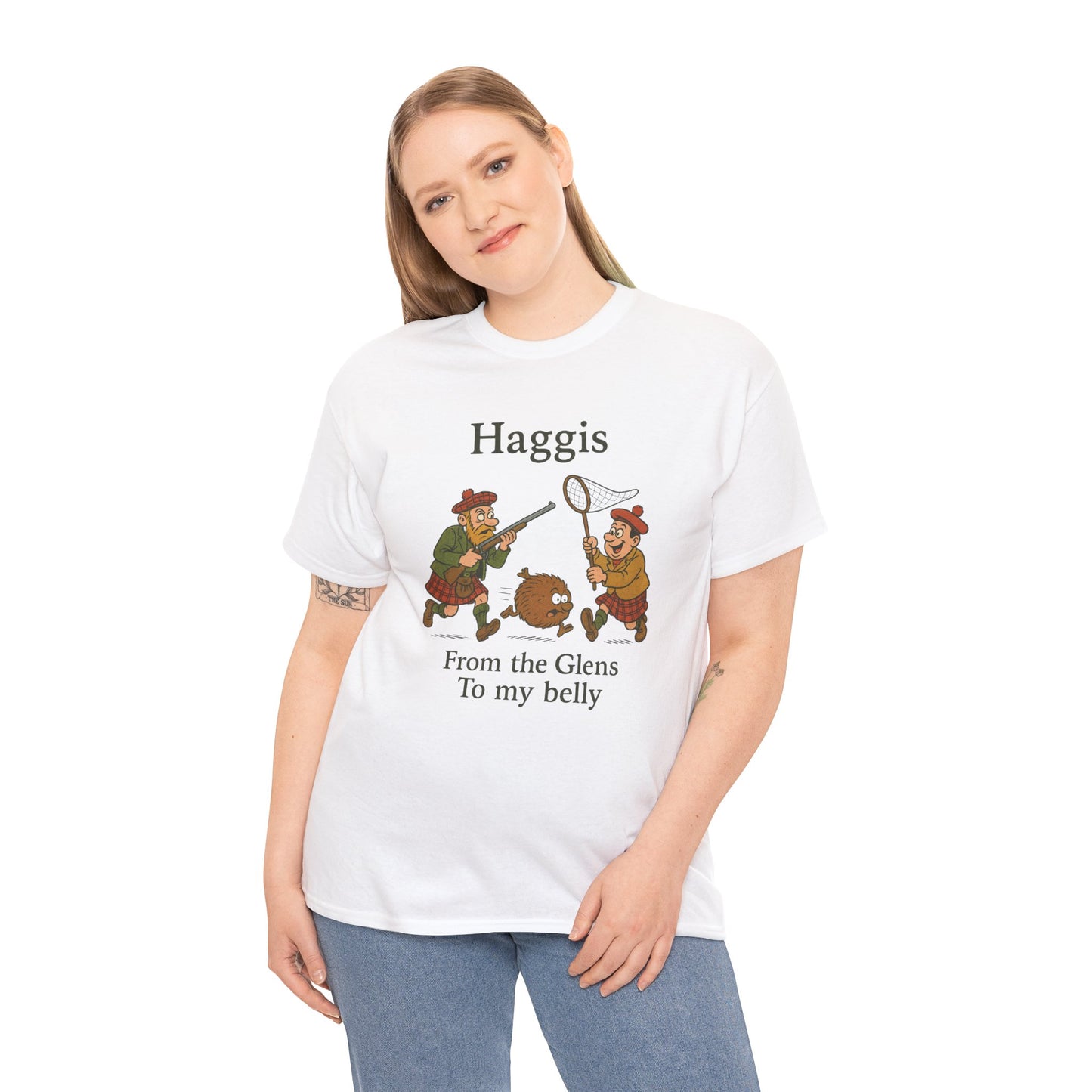 Scottish "Haggis Hunting" Slogan T-Shirt, Various colors & sizes