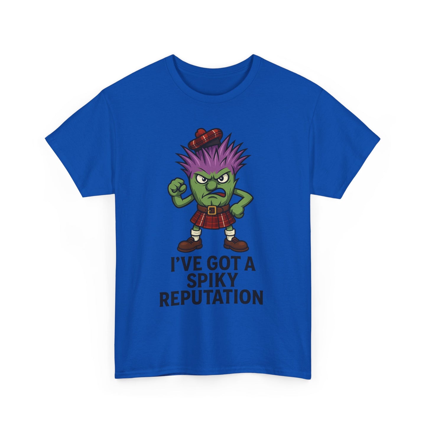 Scottish "Spikey Thistle" slogan T-Shirt, available in different colors & sizes