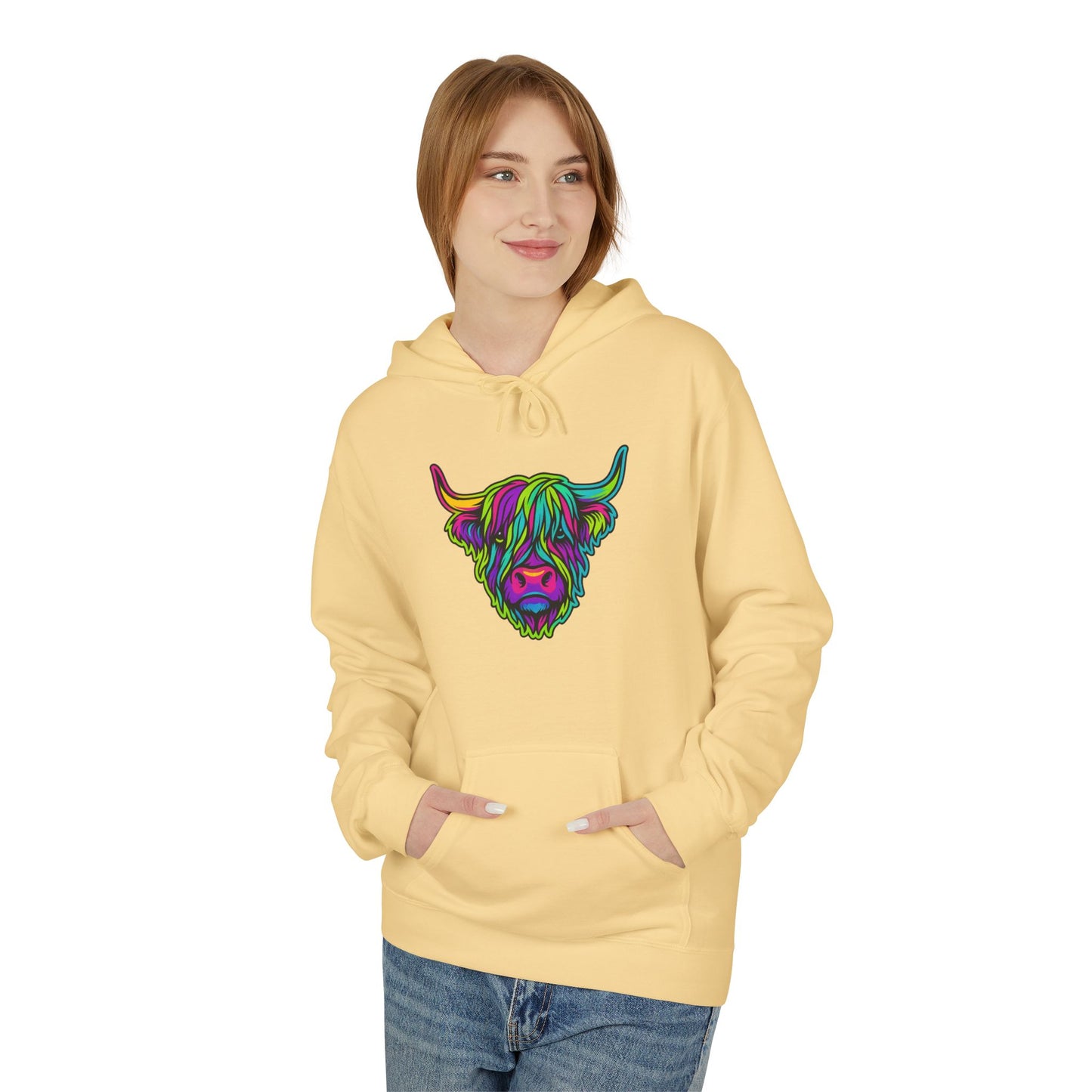 "The hairy coo" Hoodie, Various colors & sizes available