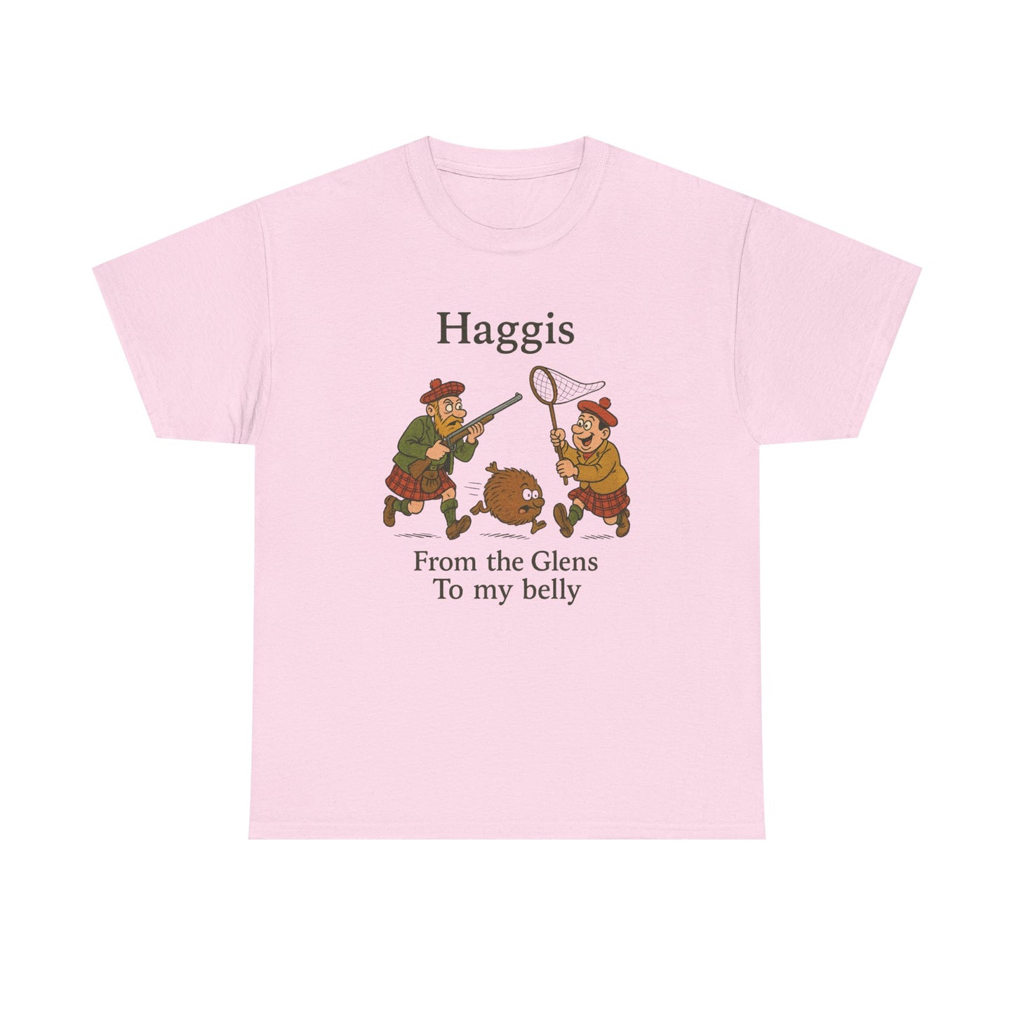 Scottish "Haggis Hunting" Slogan T-Shirt, Various colors & sizes
