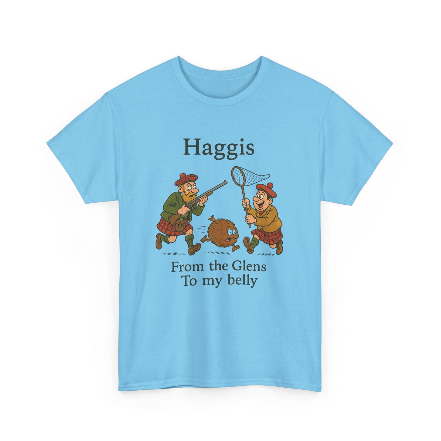 Scottish "Haggis Hunting" Slogan T-Shirt, Various colors & sizes