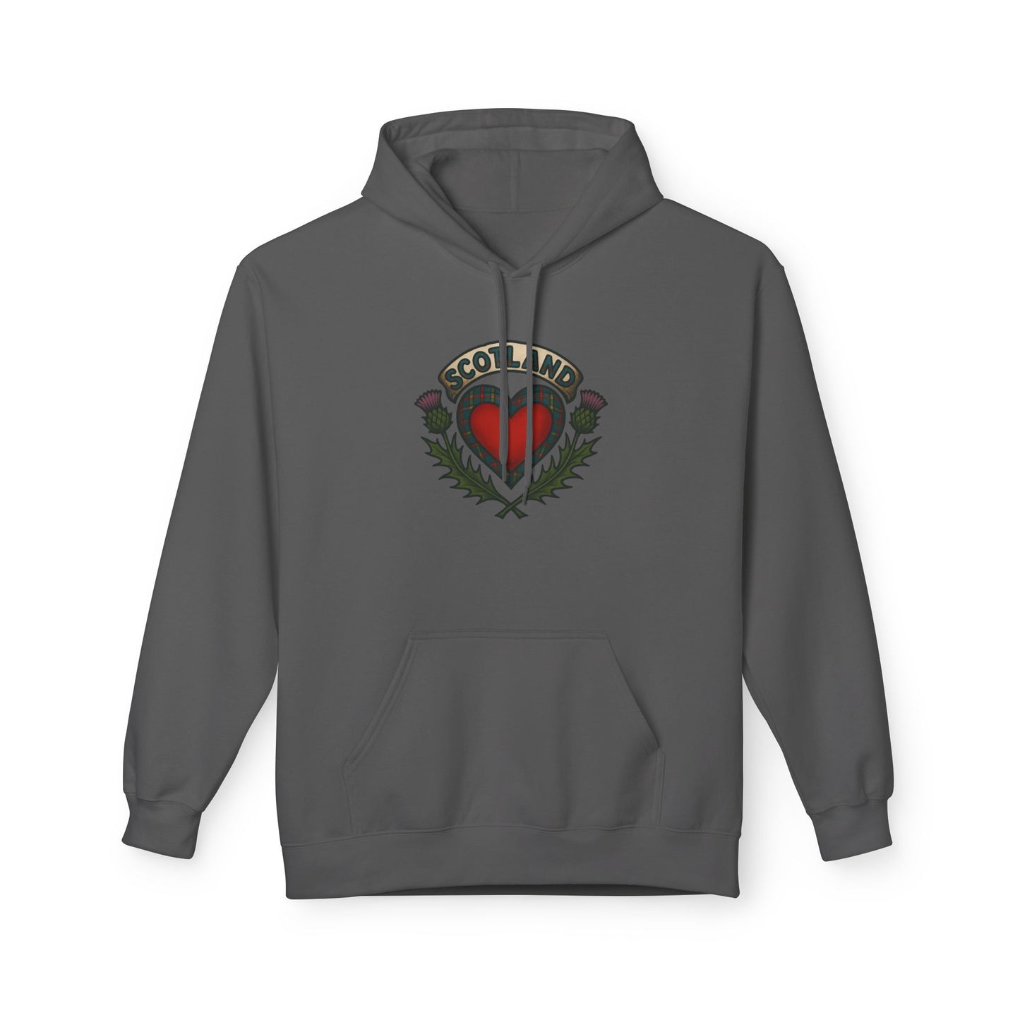 Scottish themed "beating heart" hoodie, Various colors & sizes available
