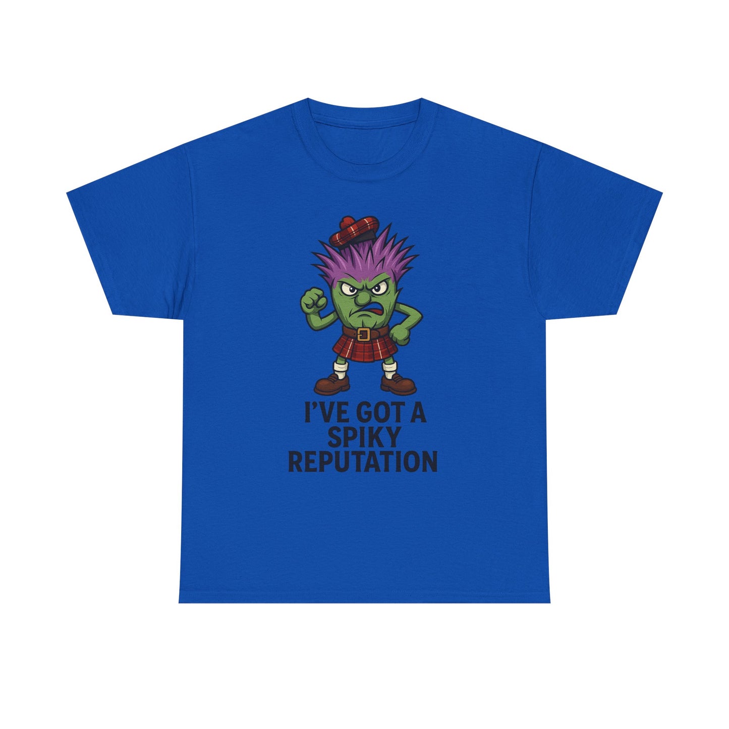 Scottish "Spikey Thistle" slogan T-Shirt, available in different colors & sizes