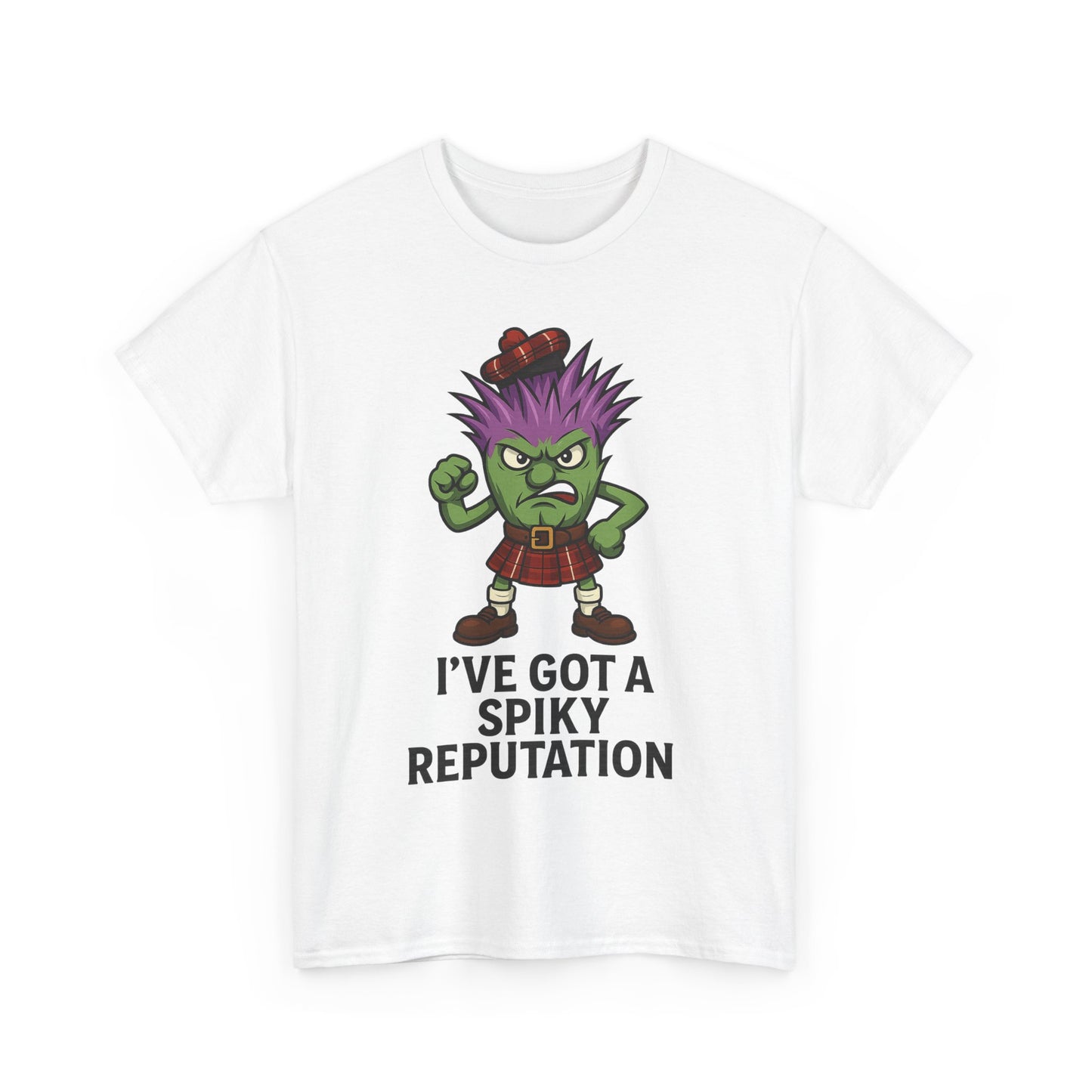Scottish "Spikey Thistle" slogan T-Shirt, available in different colors & sizes