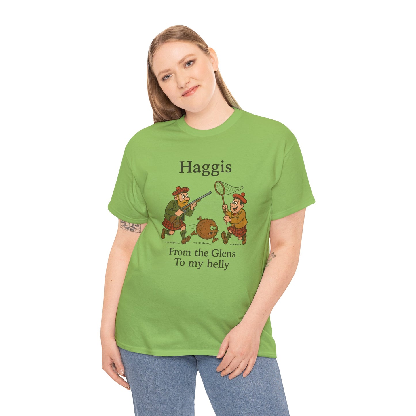 Scottish "Haggis Hunting" Slogan T-Shirt, Various colors & sizes