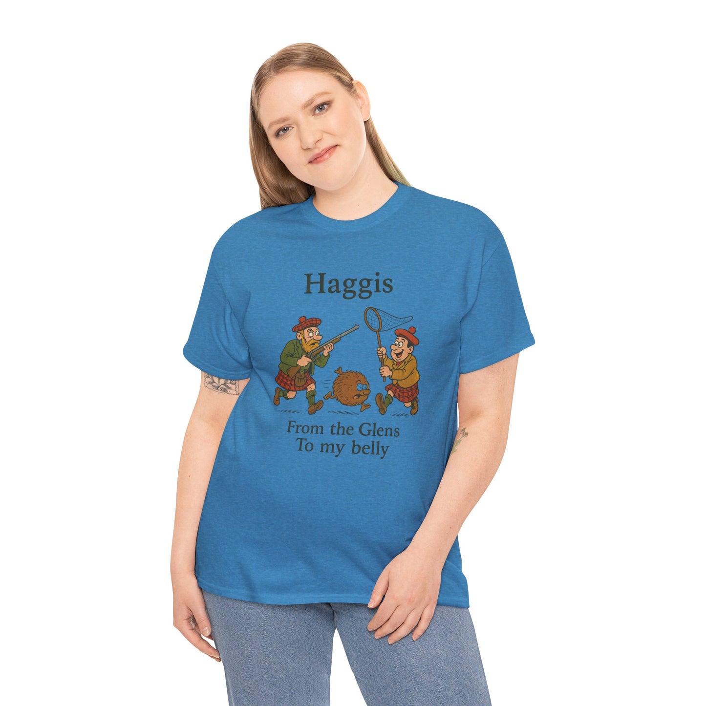 Scottish "Haggis Hunting" Slogan T-Shirt, Various colors & sizes