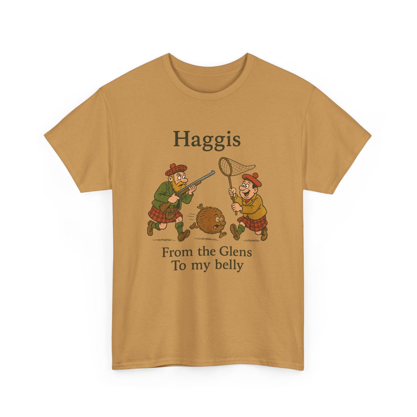 Scottish "Haggis Hunting" Slogan T-Shirt, Various colors & sizes