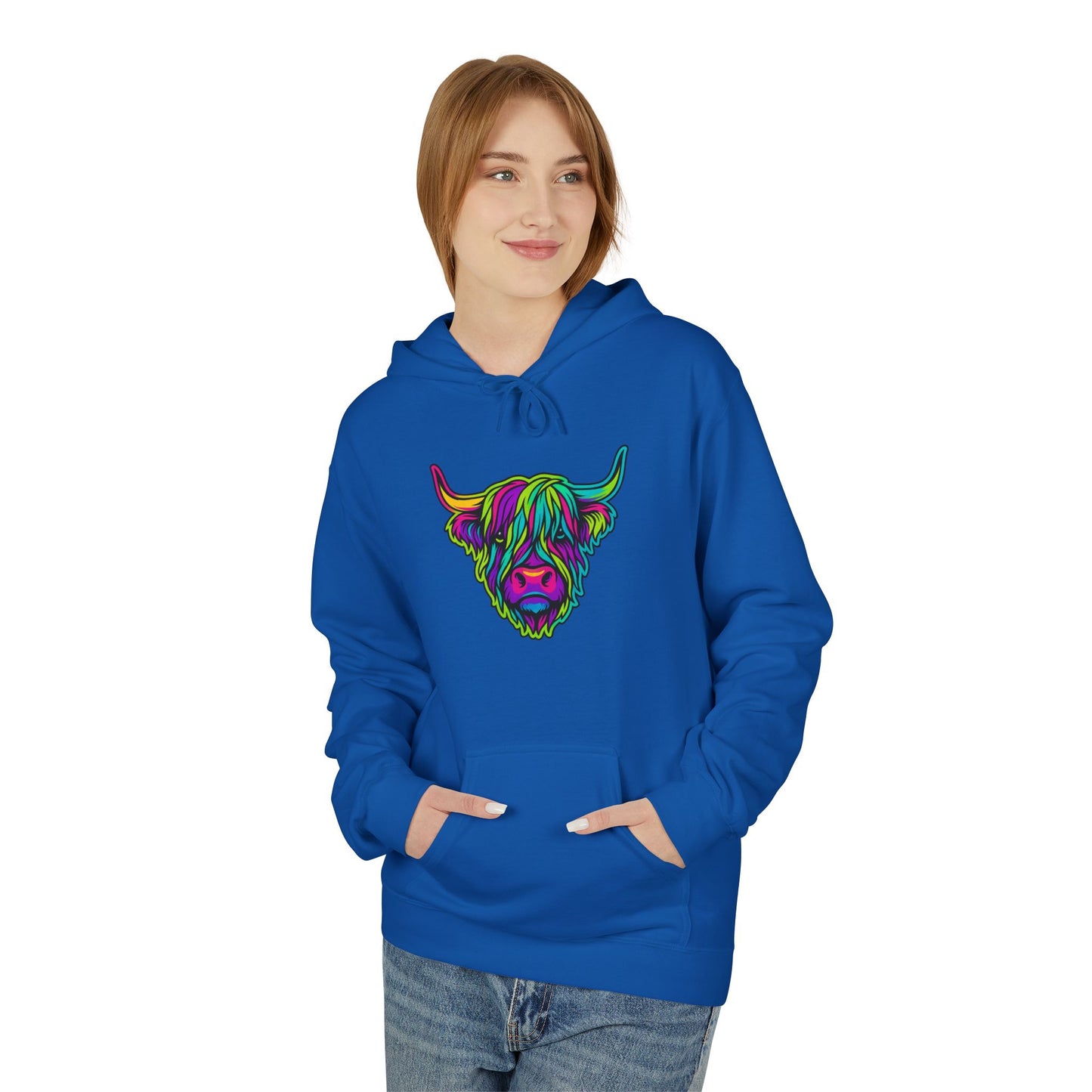 "The hairy coo" Hoodie, Various colors & sizes available
