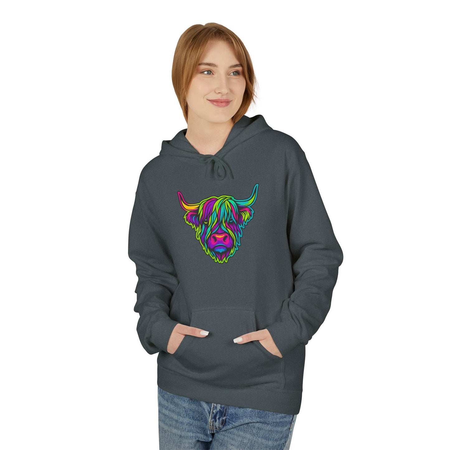 "The hairy coo" Hoodie, Various colors & sizes available