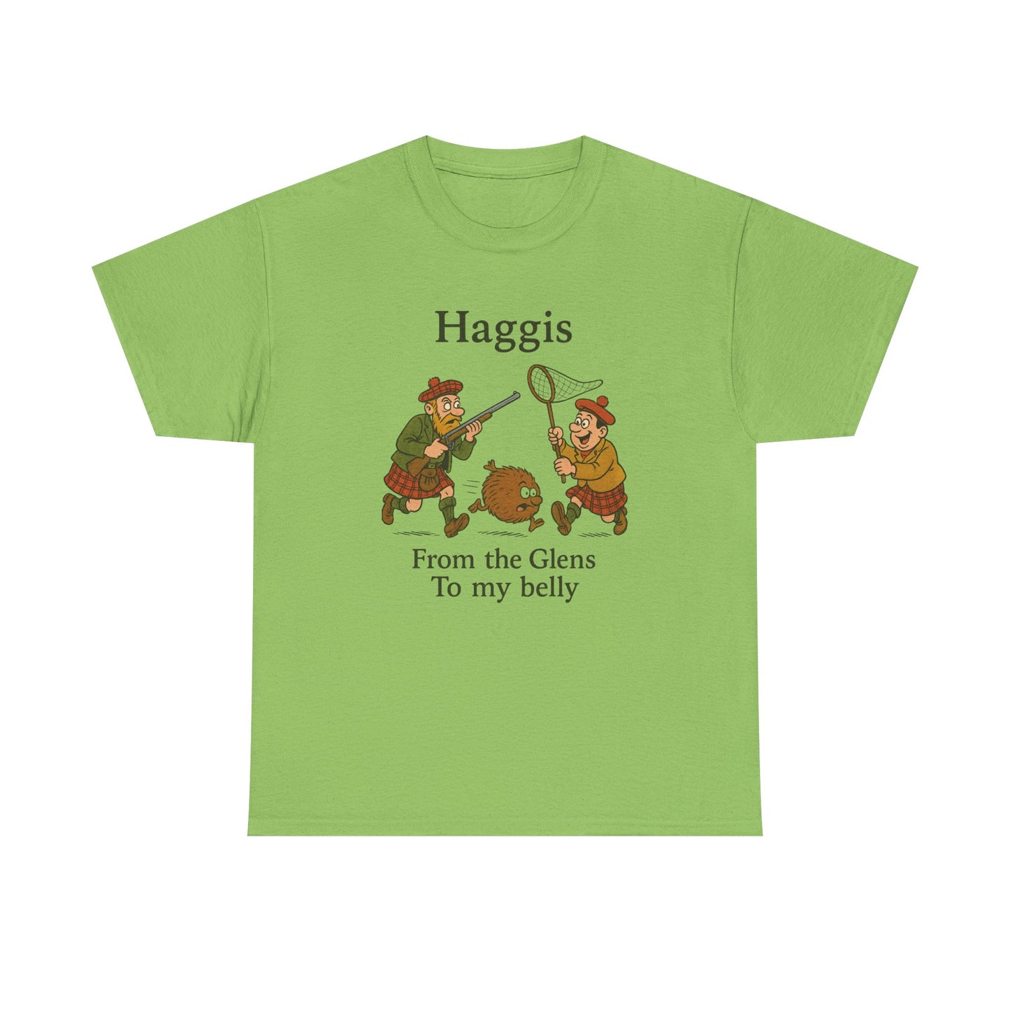 Scottish "Haggis Hunting" Slogan T-Shirt, Various colors & sizes