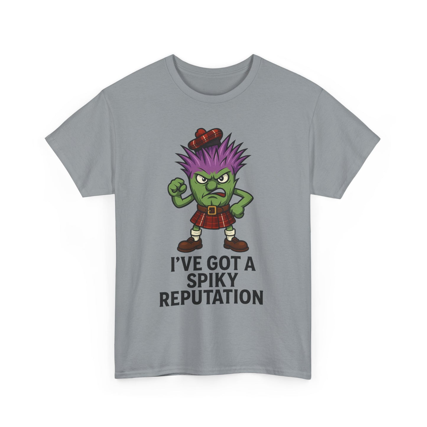 Scottish "Spikey Thistle" slogan T-Shirt, available in different colors & sizes