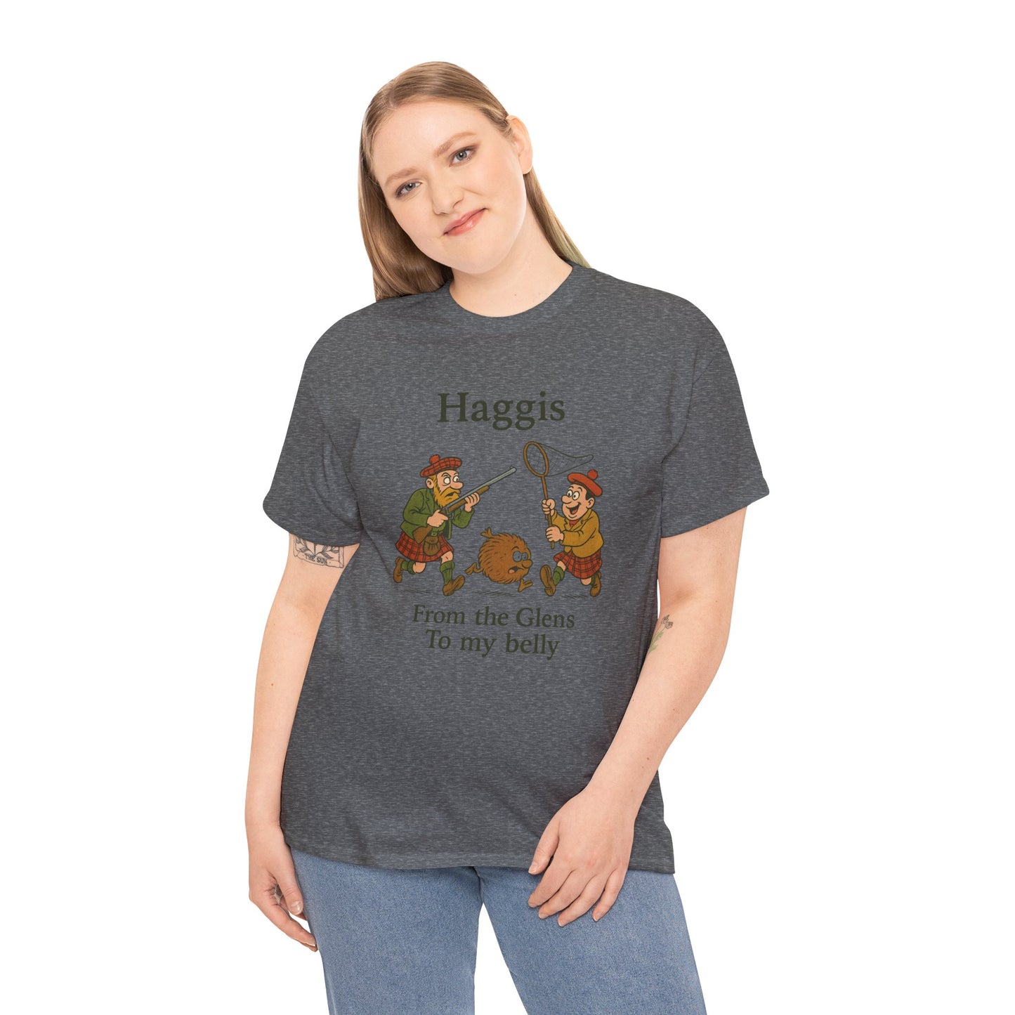 Scottish "Haggis Hunting" Slogan T-Shirt, Various colors & sizes