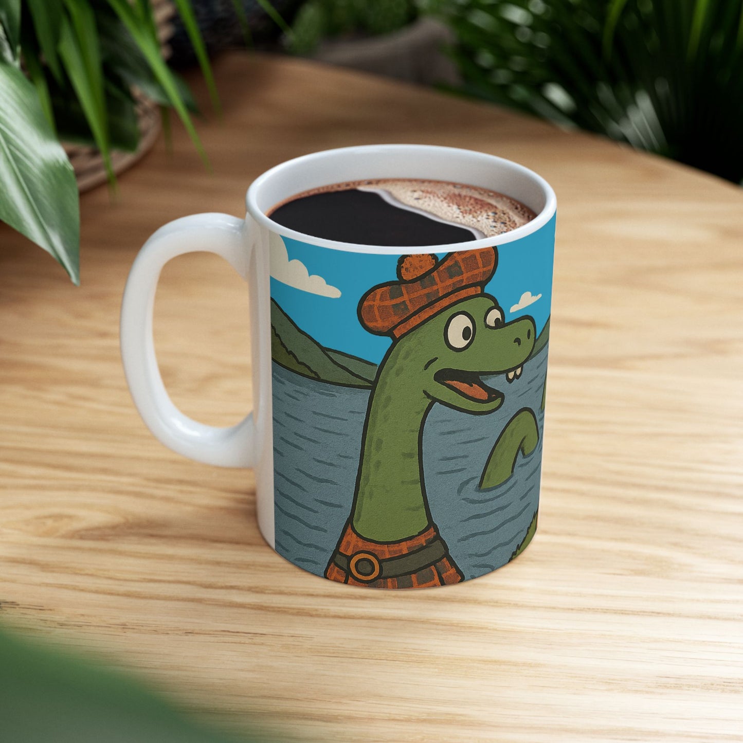Scottish Heritage - "Loch Ness Monster" Ceramic Mug, Various sizes