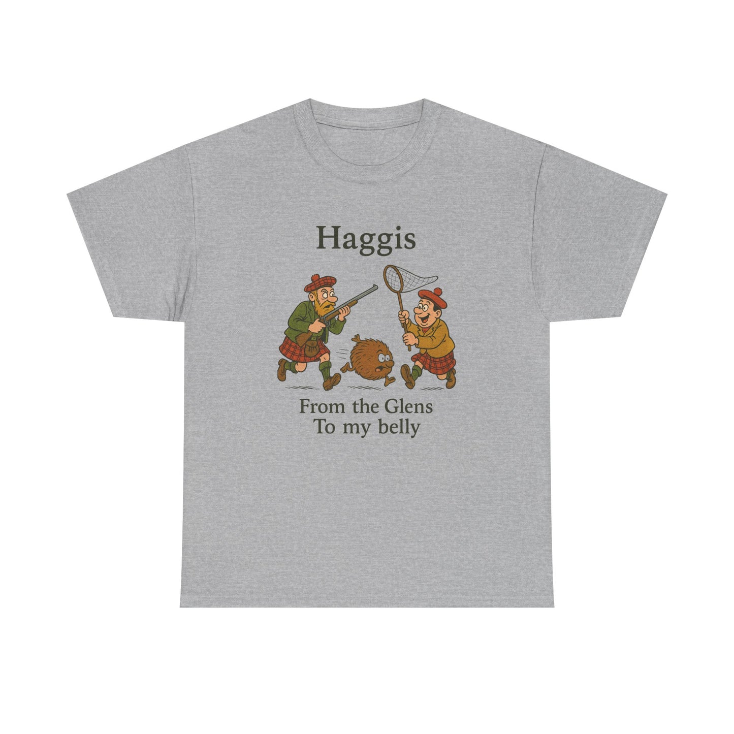 Scottish "Haggis Hunting" Slogan T-Shirt, Various colors & sizes