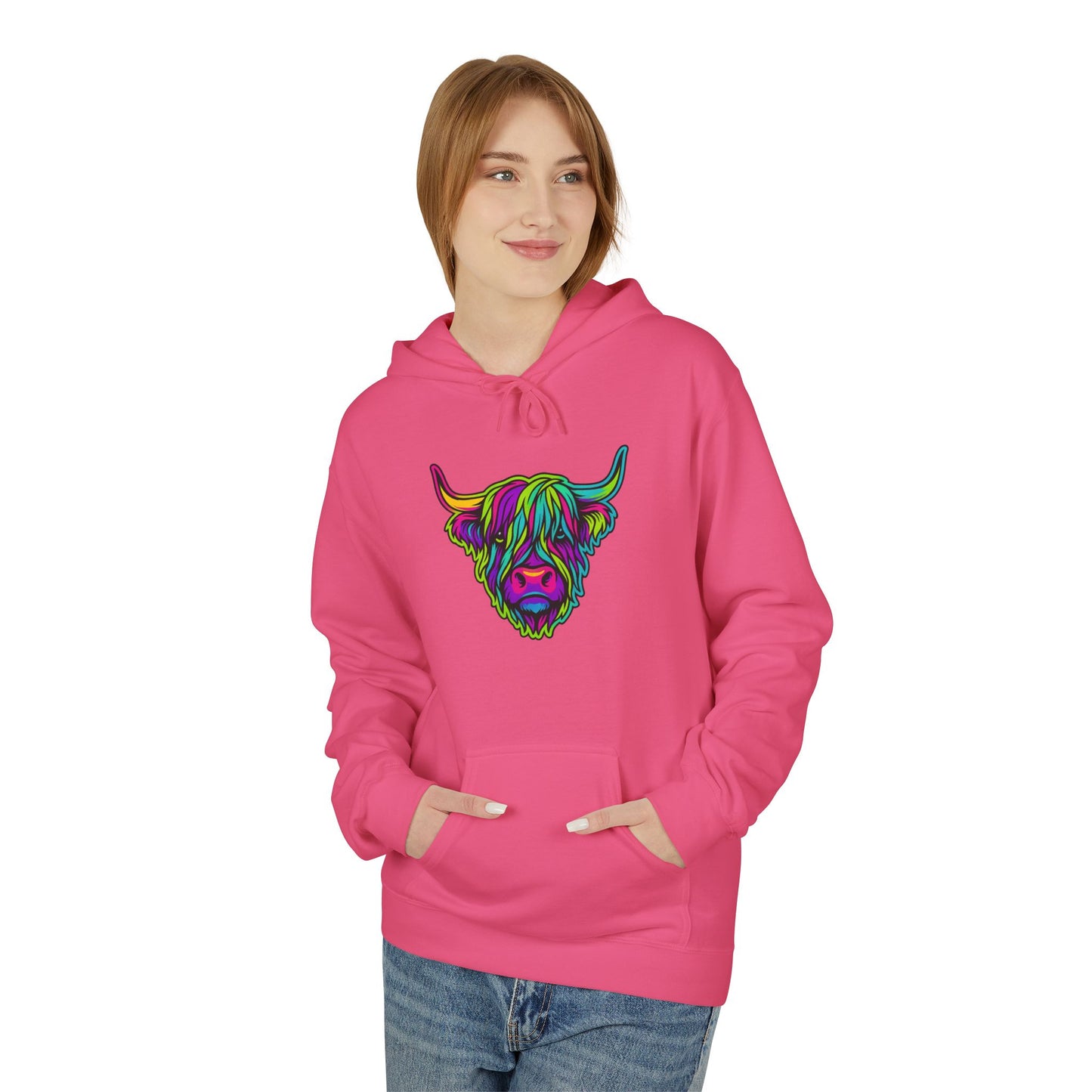 "The hairy coo" Hoodie, Various colors & sizes available