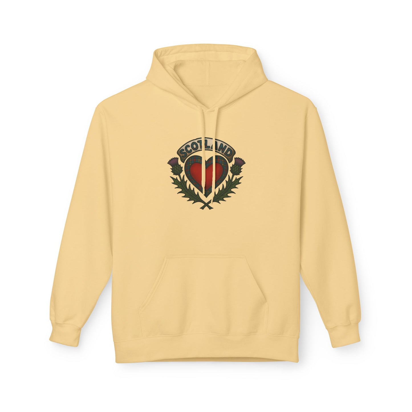 Scottish themed "beating heart" hoodie, Various colors & sizes available