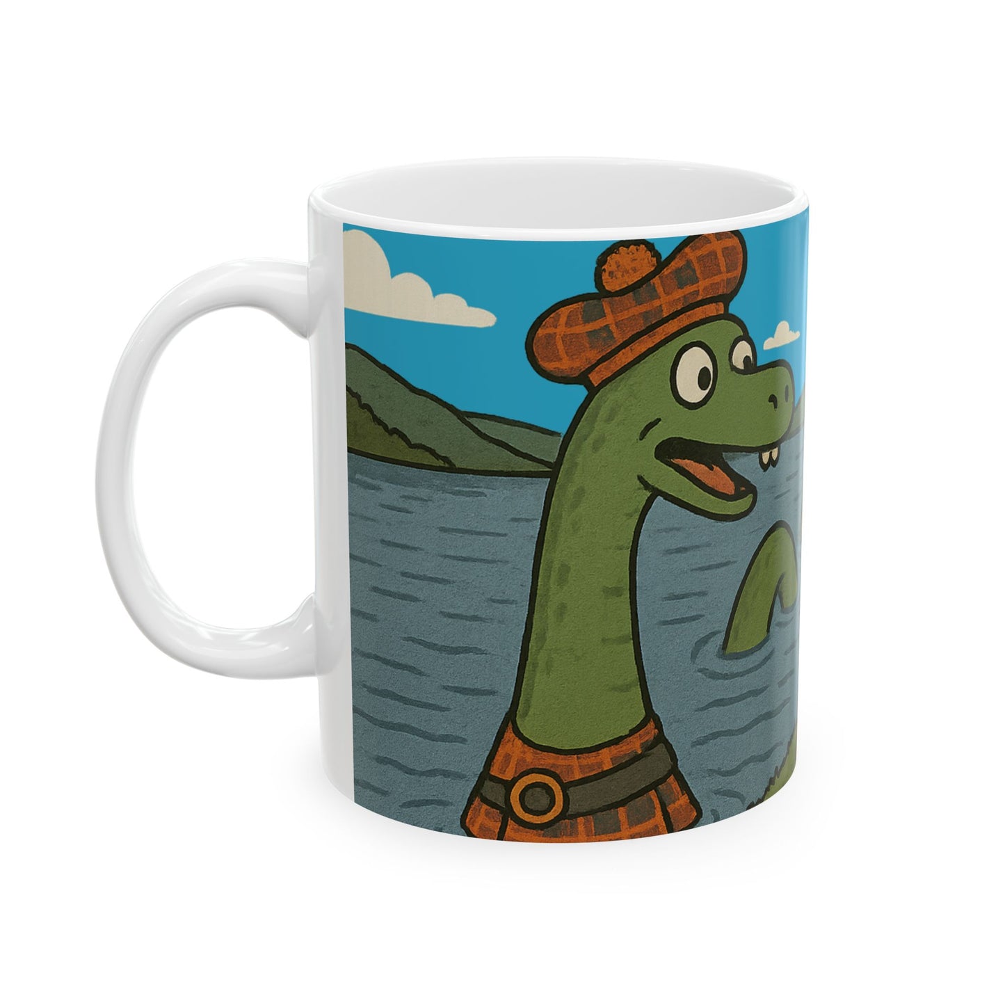 Scottish Heritage - "Loch Ness Monster" Ceramic Mug, Various sizes