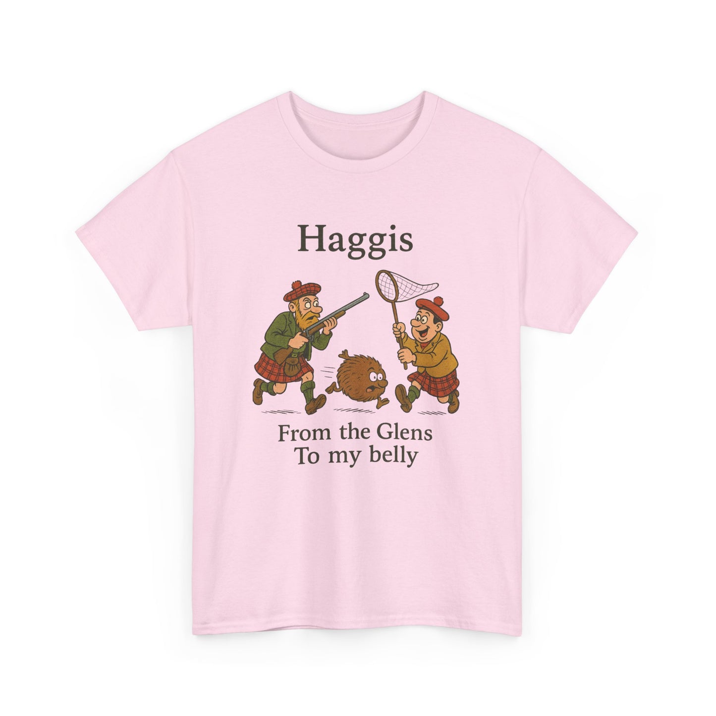 Scottish "Haggis Hunting" Slogan T-Shirt, Various colors & sizes