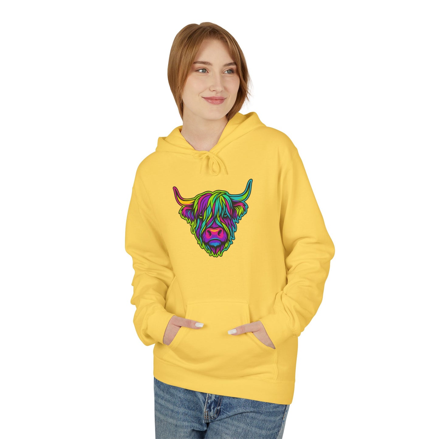 "The hairy coo" Hoodie, Various colors & sizes available