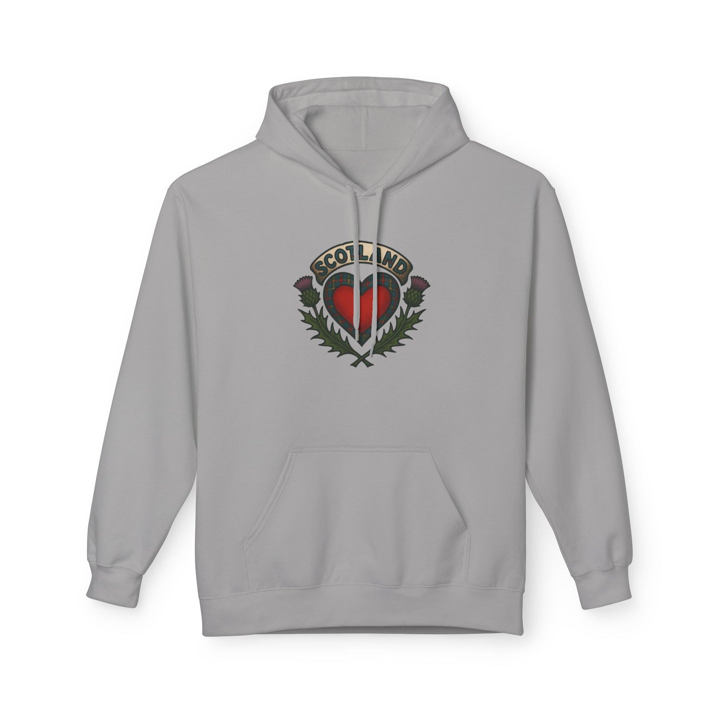 Scottish themed "beating heart" hoodie, Various colors & sizes available
