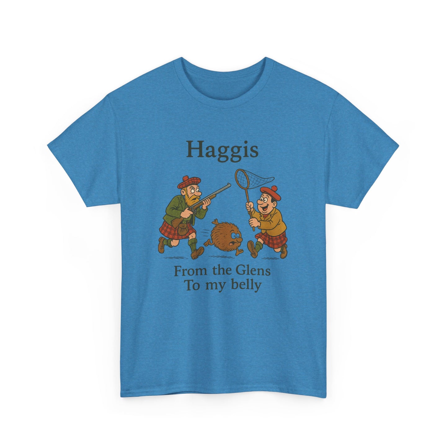 Scottish "Haggis Hunting" Slogan T-Shirt, Various colors & sizes