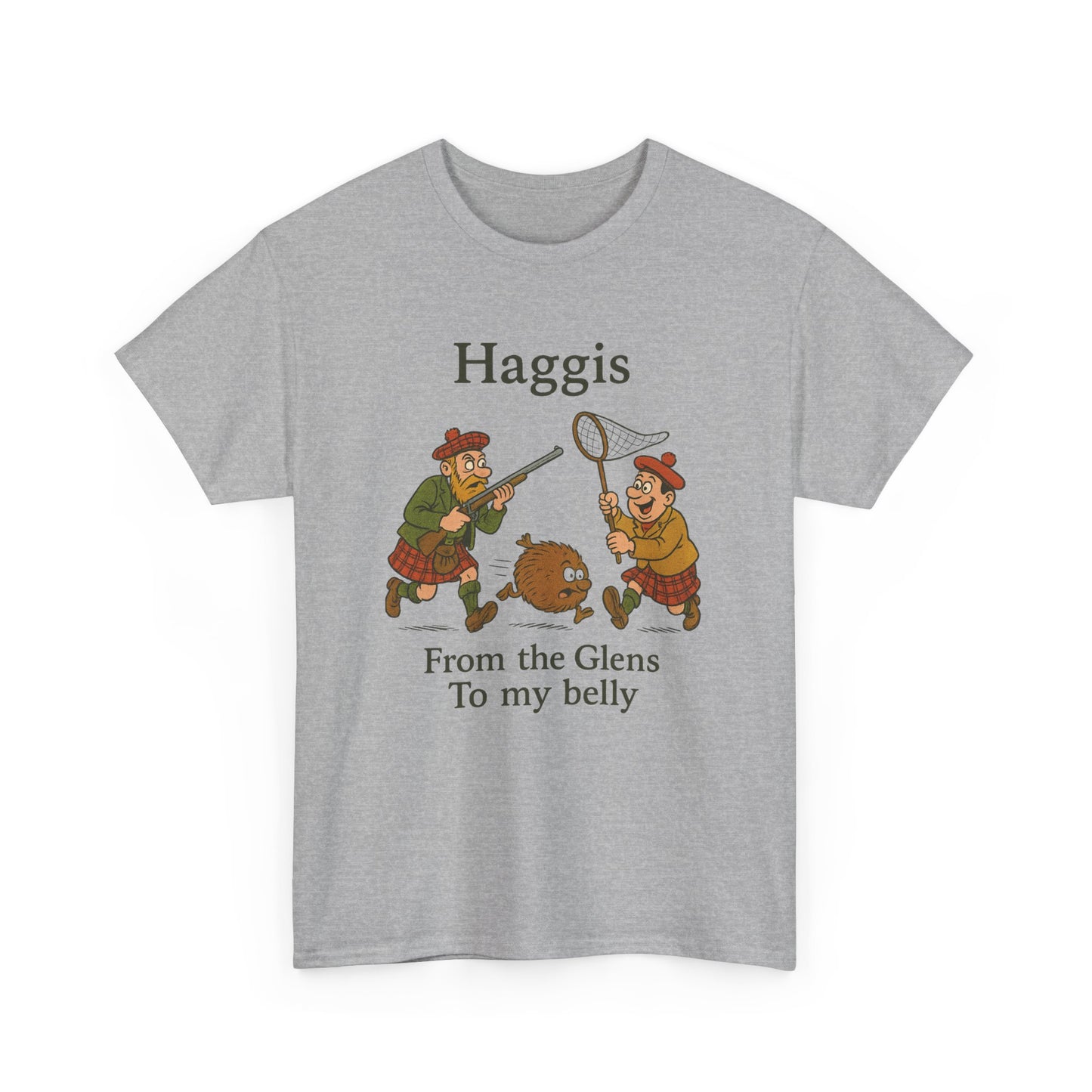Scottish "Haggis Hunting" Slogan T-Shirt, Various colors & sizes