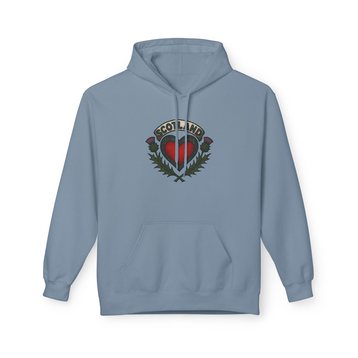 Scottish themed "beating heart" hoodie, Various colors & sizes available