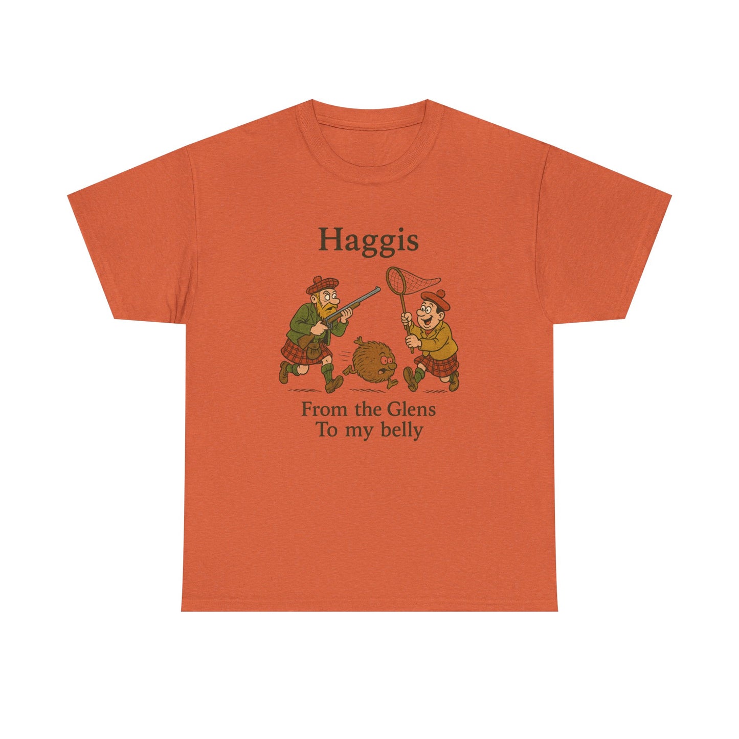 Scottish "Haggis Hunting" Slogan T-Shirt, Various colors & sizes