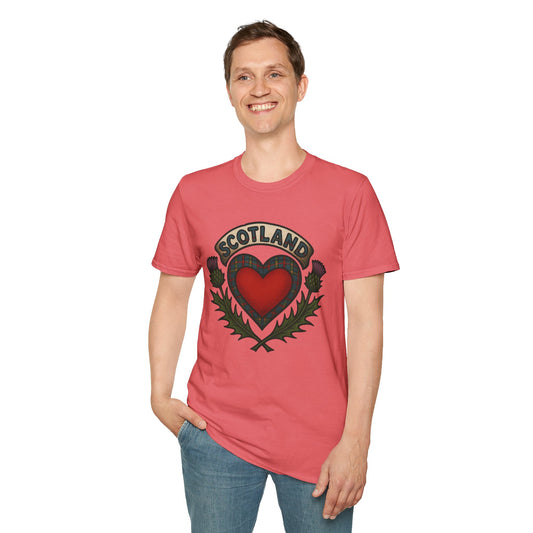 "Scotland" Logo heart T-shirt, Various colors & sizes available