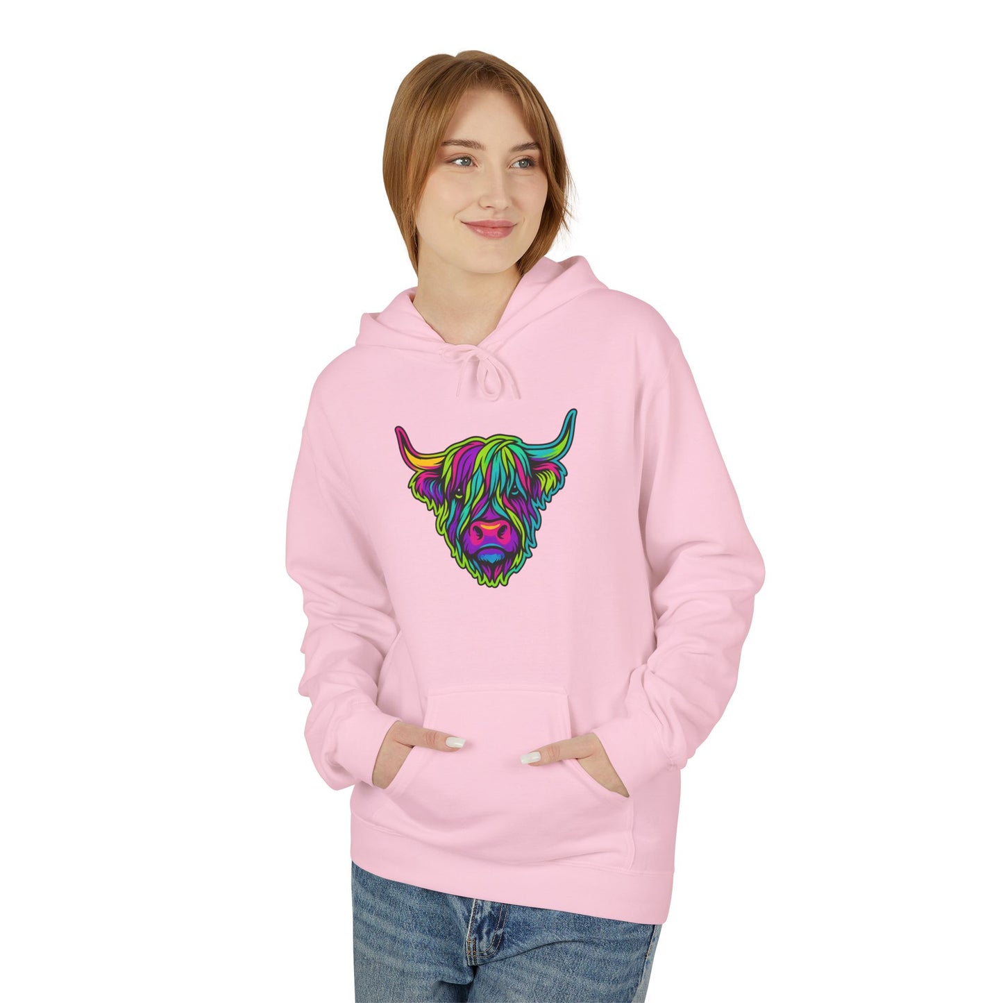 "The hairy coo" Hoodie, Various colors & sizes available