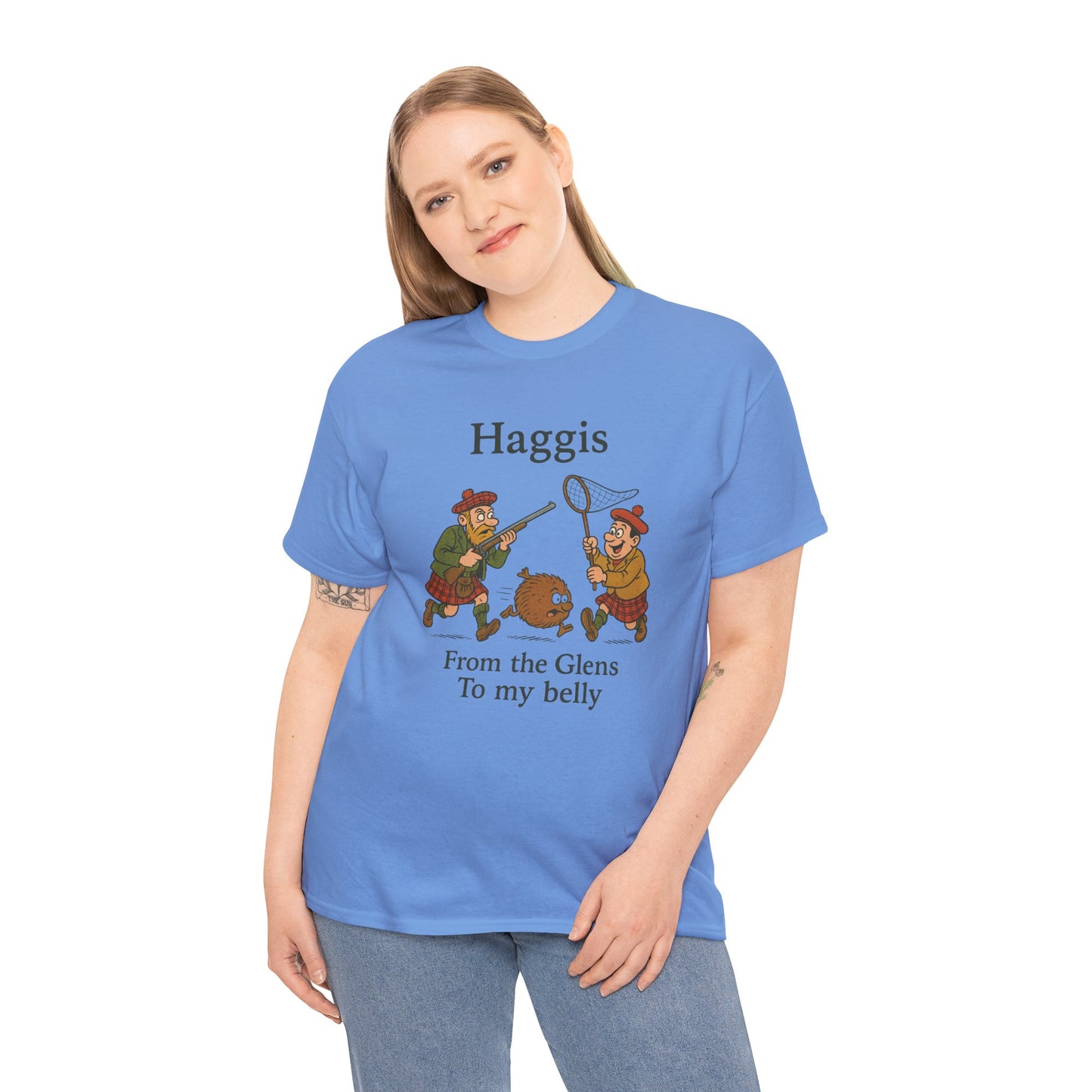 Scottish "Haggis Hunting" Slogan T-Shirt, Various colors & sizes