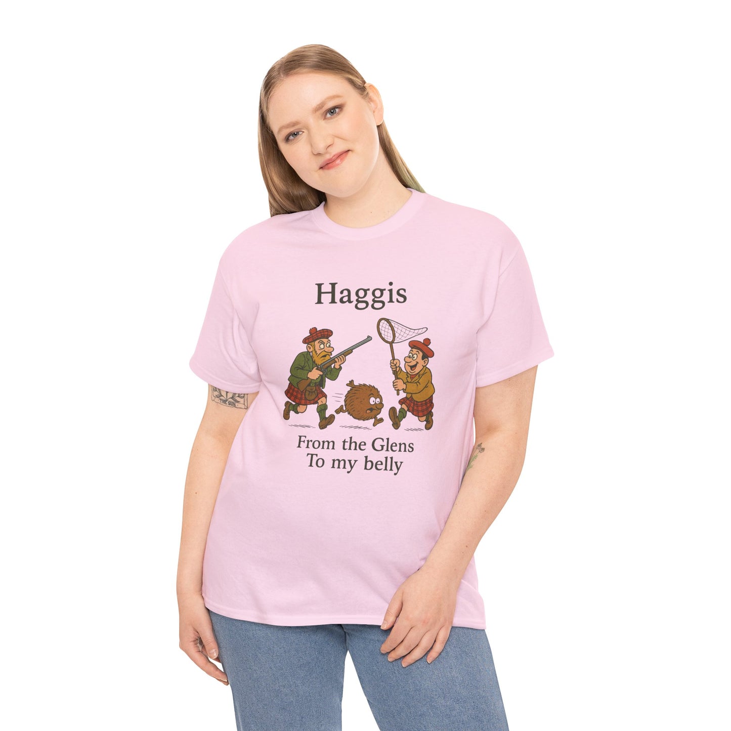 Scottish "Haggis Hunting" Slogan T-Shirt, Various colors & sizes