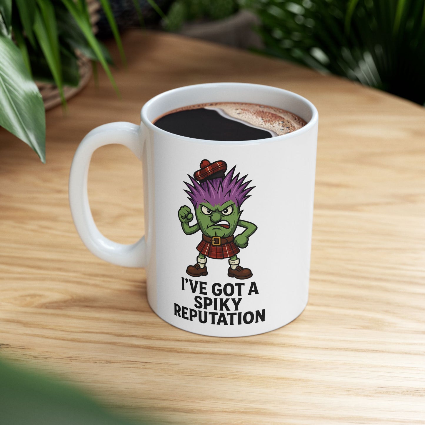 Ceramic Mug - "Spikey Thistle" slogan, Various sizes available