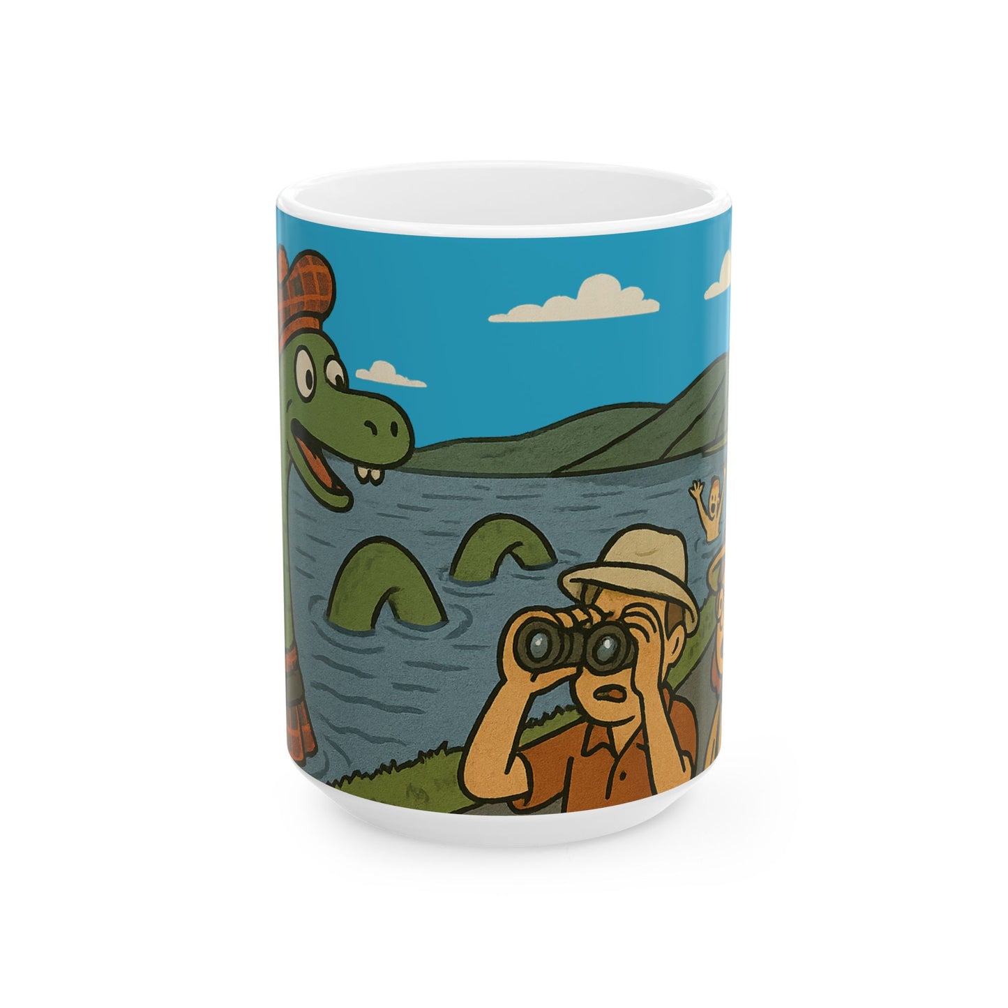 Scottish Heritage - "Loch Ness Monster" Ceramic Mug, Various sizes