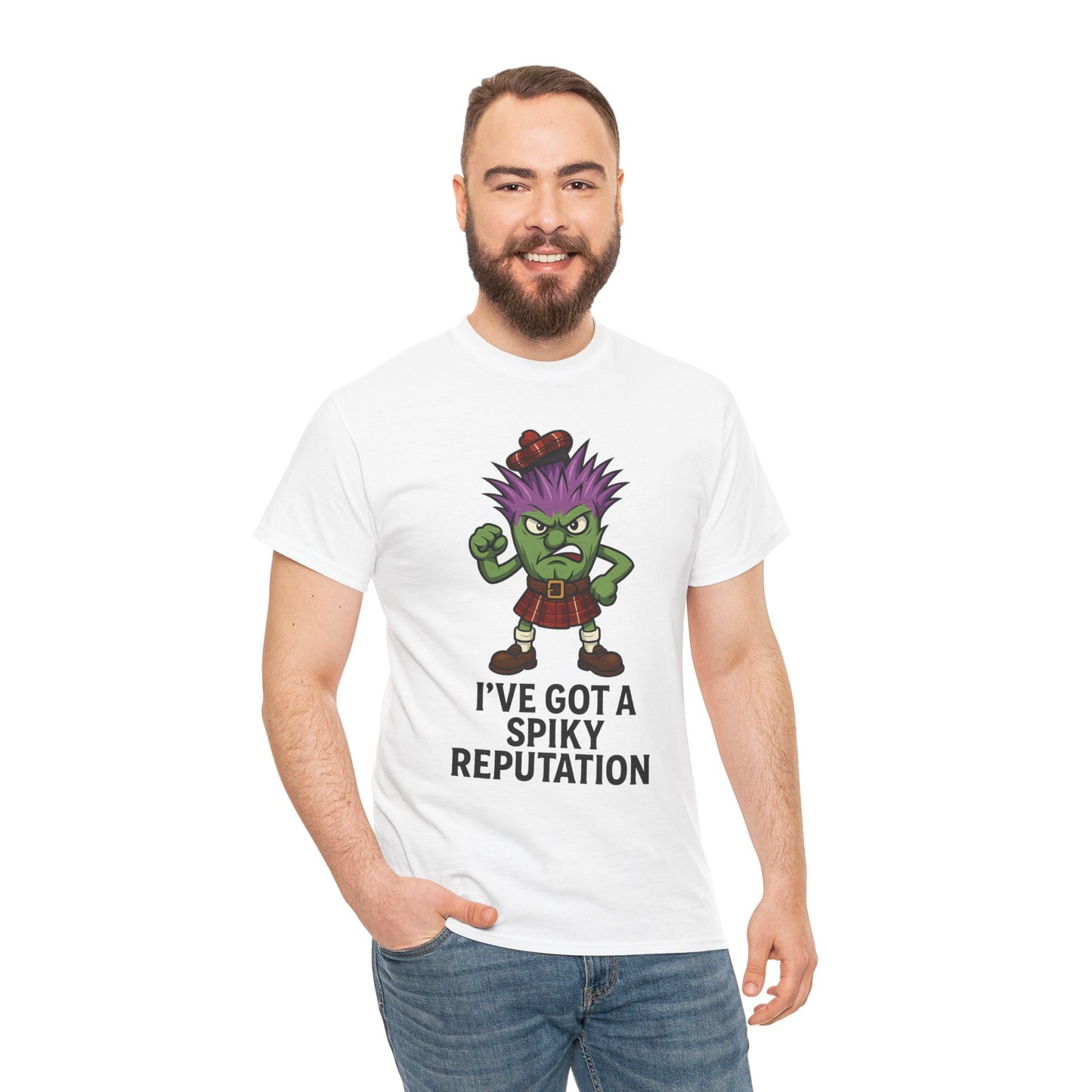 Scottish "Spikey Thistle" slogan T-Shirt, available in different colors & sizes