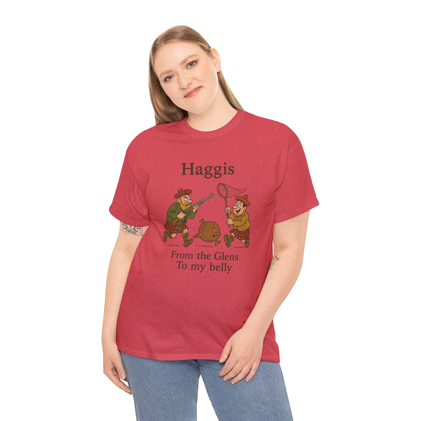 Scottish "Haggis Hunting" Slogan T-Shirt, Various colors & sizes