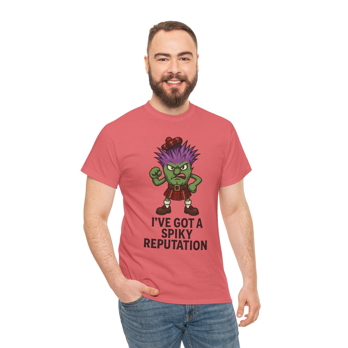 Scottish "Spikey Thistle" slogan T-Shirt, available in different colors & sizes