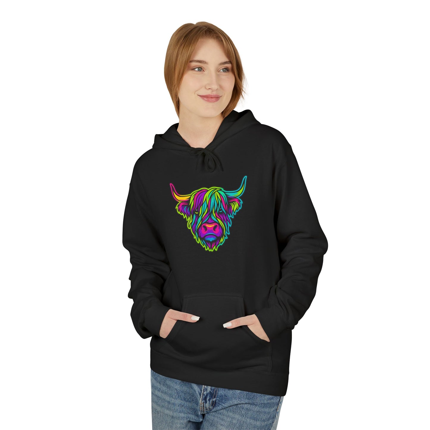 "The hairy coo" Hoodie, Various colors & sizes available