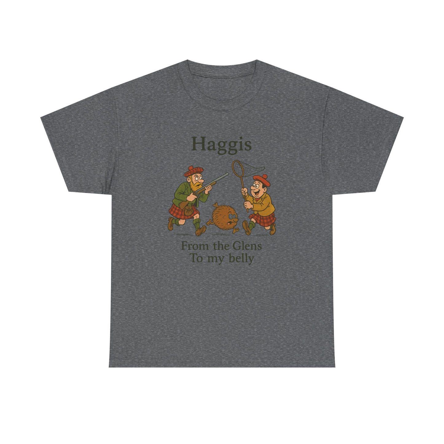 Scottish "Haggis Hunting" Slogan T-Shirt, Various colors & sizes