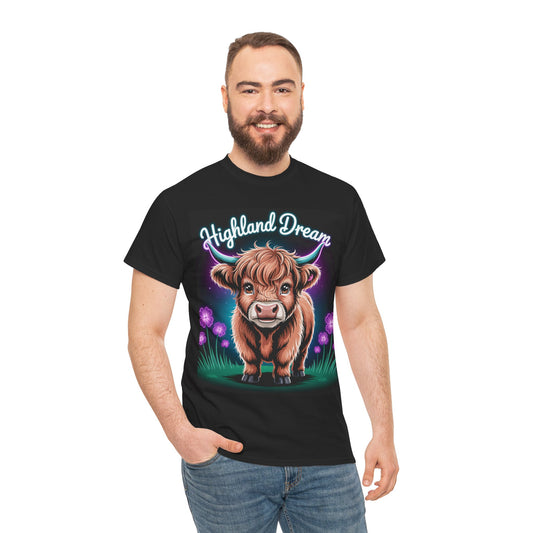 "Highland Cow" Scottish Inspired T-Shirt, Various Colors & sizes available