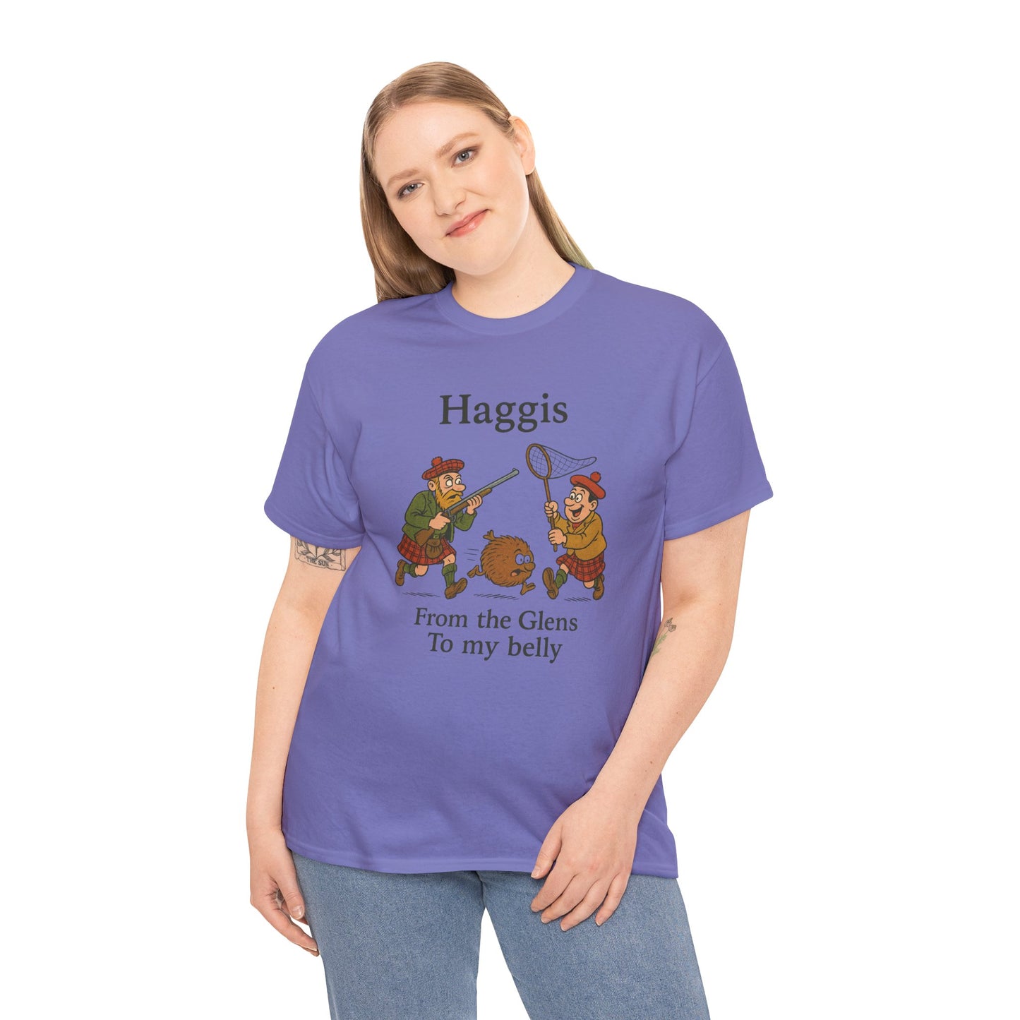 Scottish "Haggis Hunting" Slogan T-Shirt, Various colors & sizes